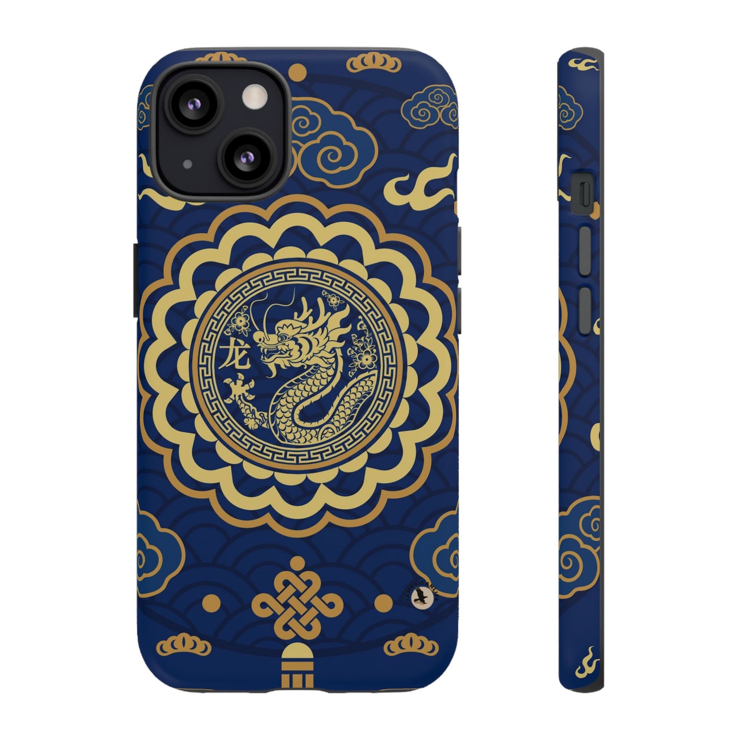 Year of the Dragon - Blue and Gold Dragon Phone Case