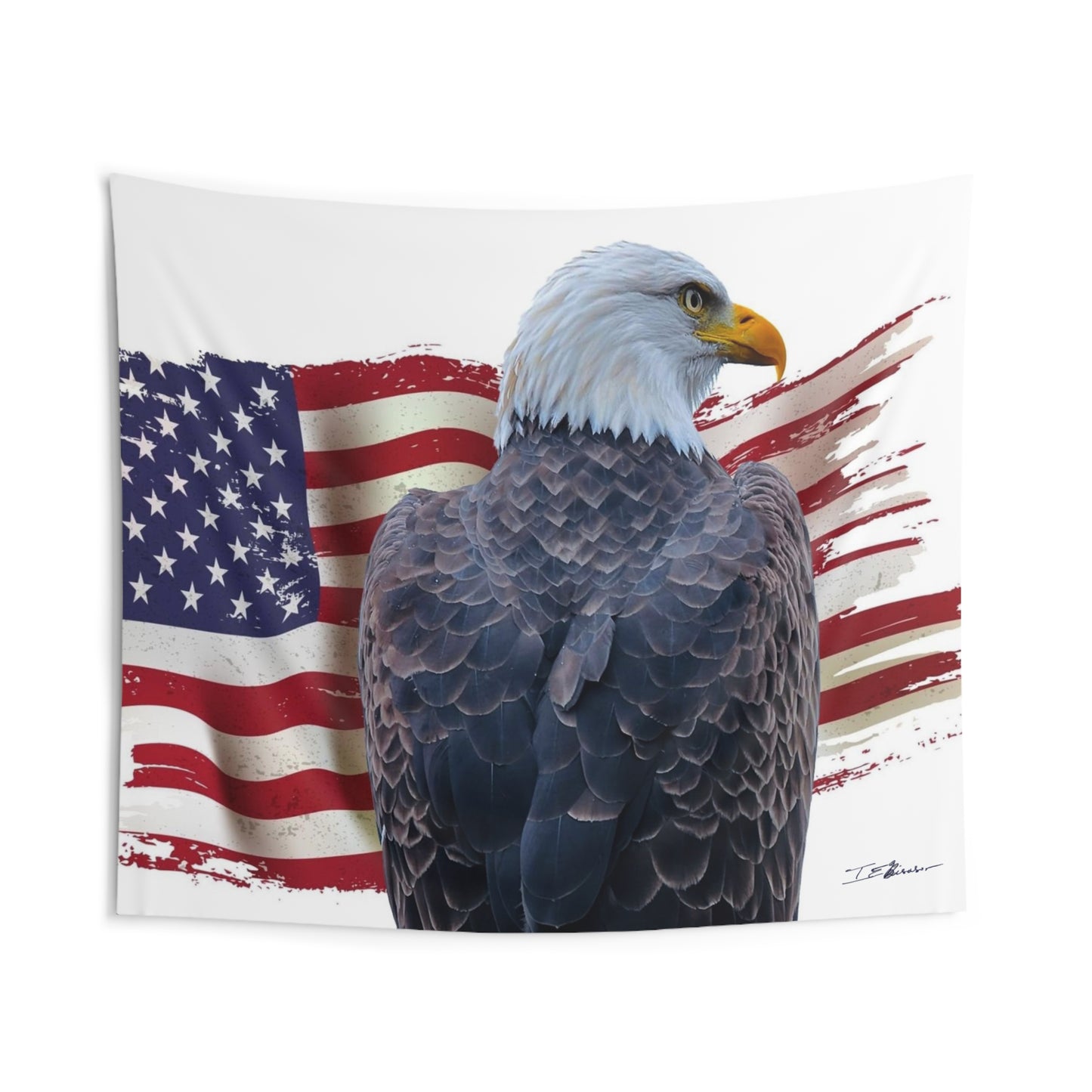 American Pride - Flag and Eagle - Patriotic Wall Hanging