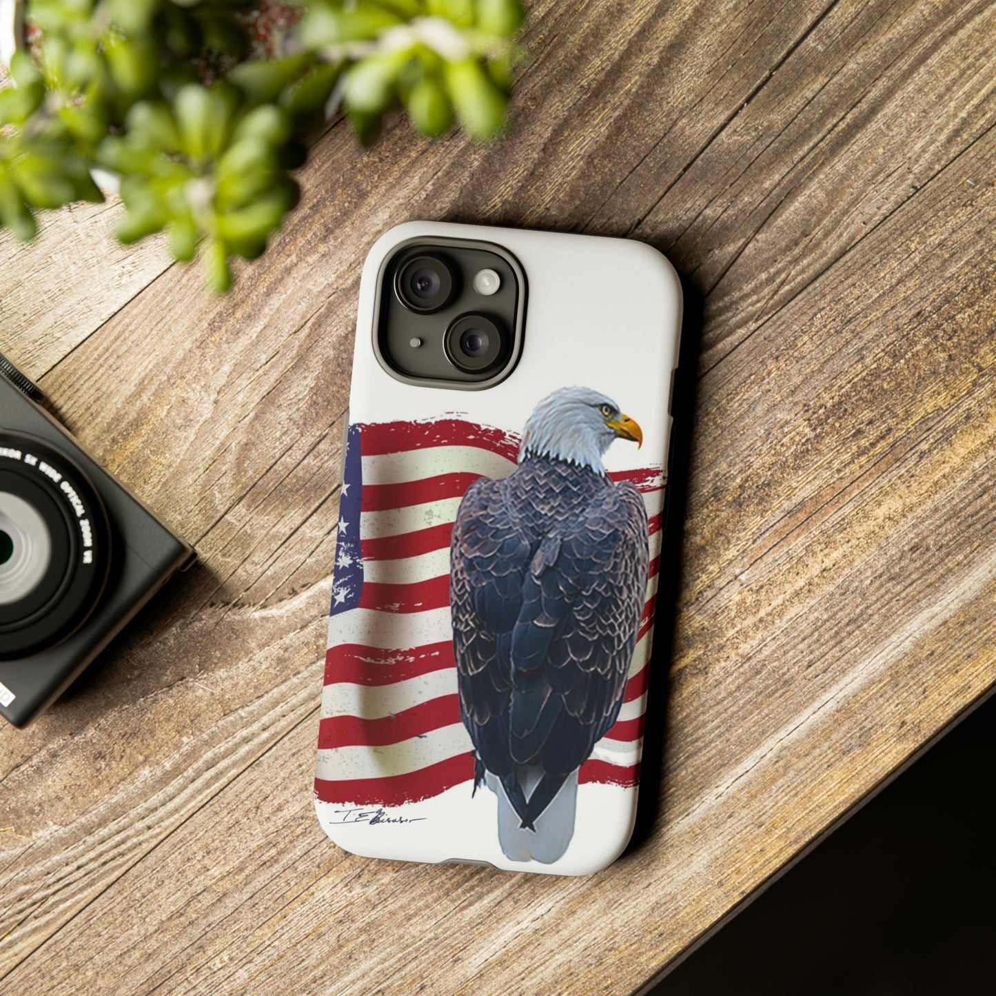 American Eagle and Flag Phone Case