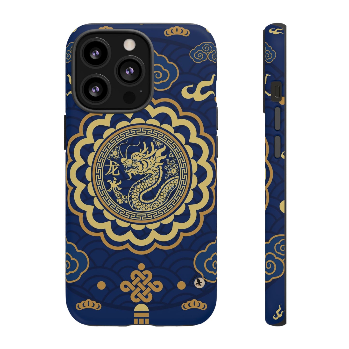 Year of the Dragon - Blue and Gold Dragon Phone Case