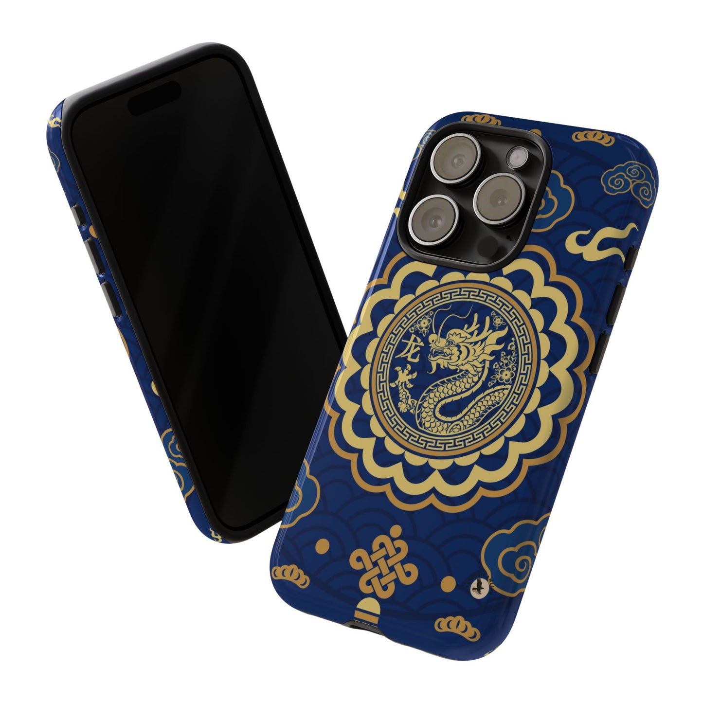 Year of the Dragon - Blue and Gold Dragon Phone Case