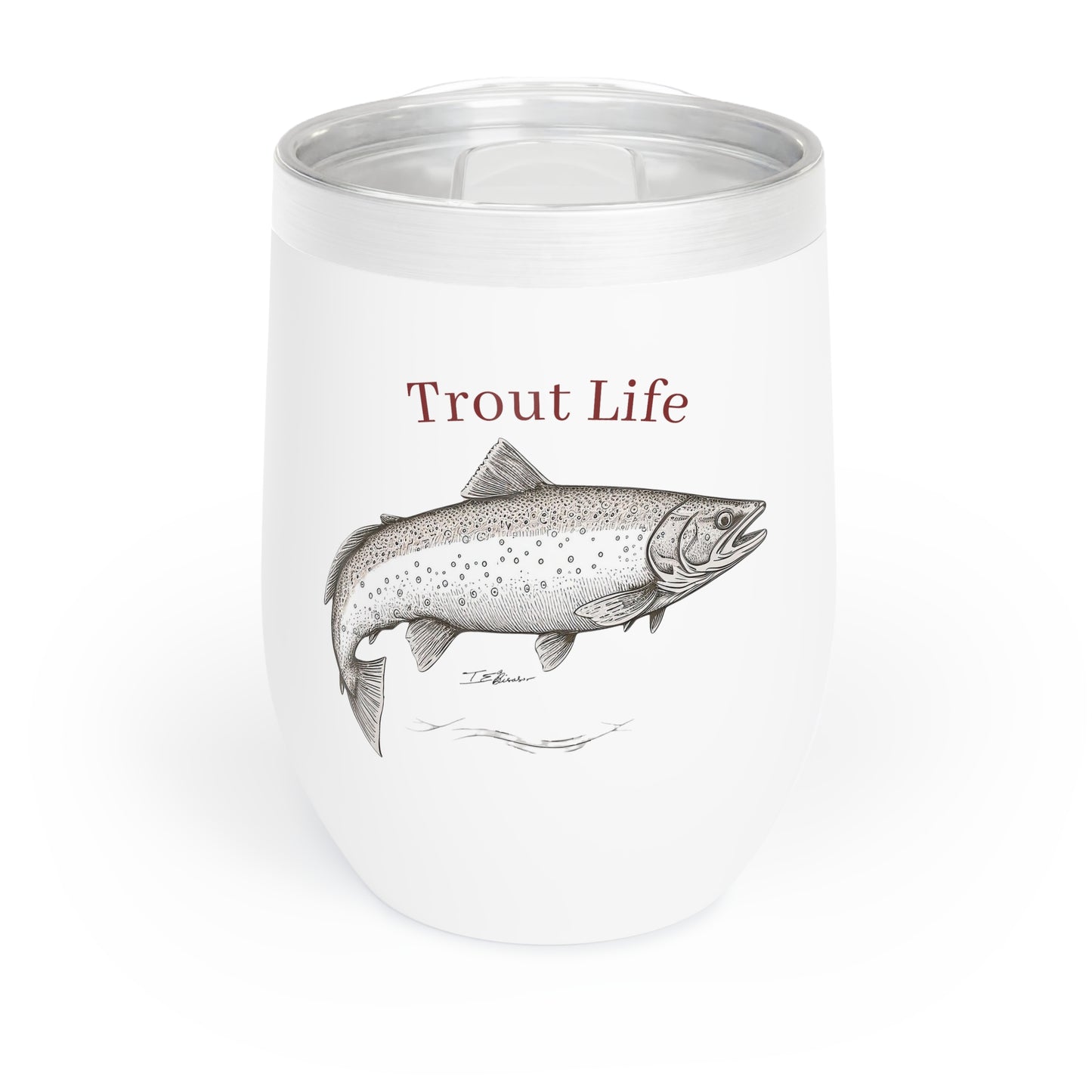 Trout Life(™) Wine Tumbler