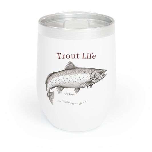 Trout Life(™) Wine Tumbler