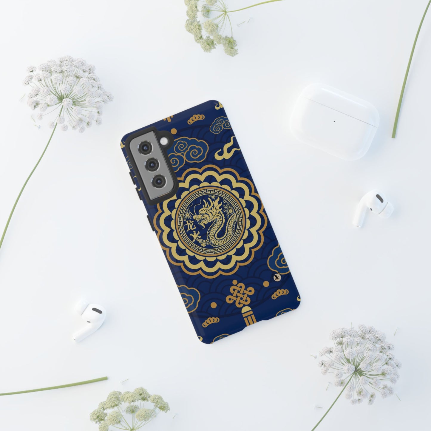 Year of the Dragon - Blue and Gold Dragon Phone Case