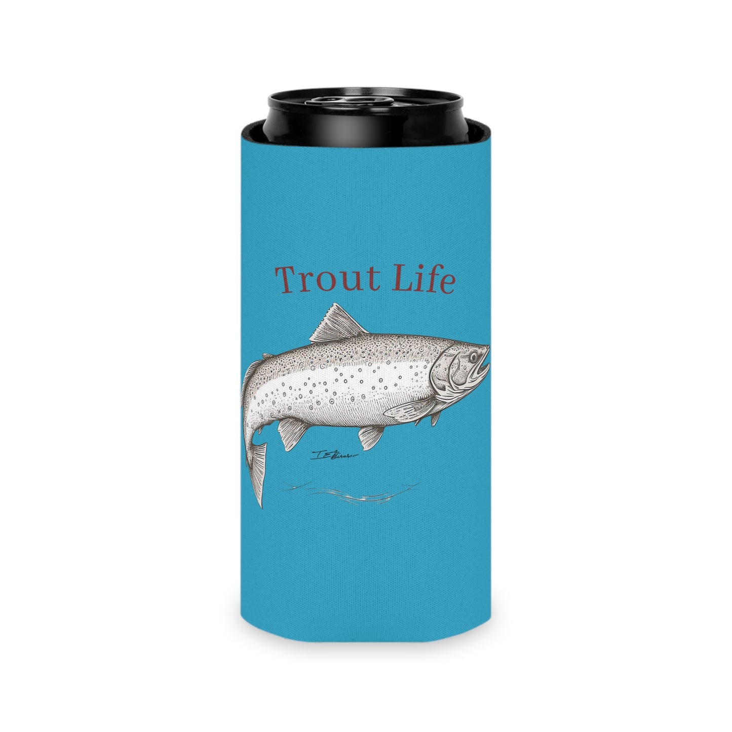 Trout Life Can Cooler