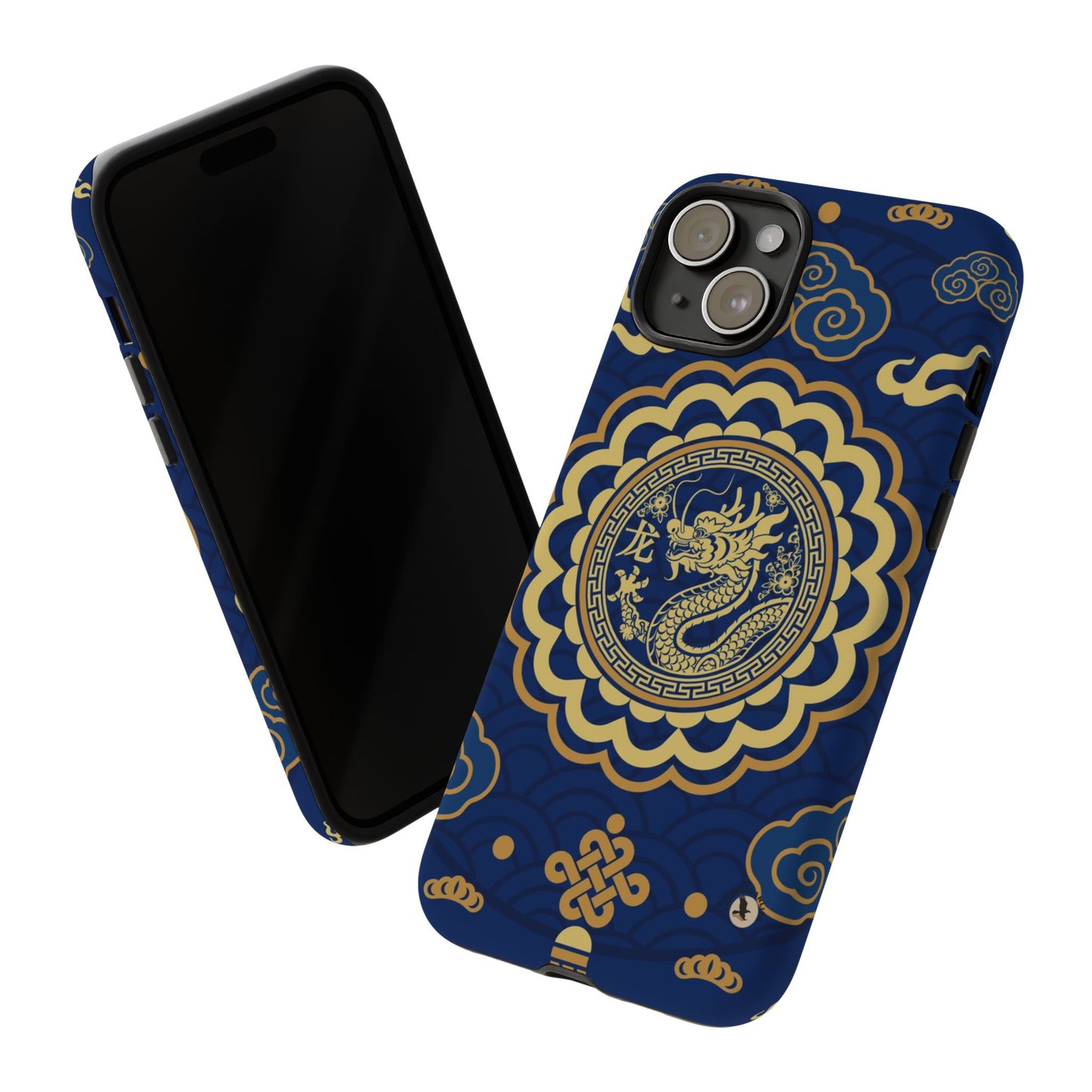 Year of the Dragon - Blue and Gold Dragon Phone Case