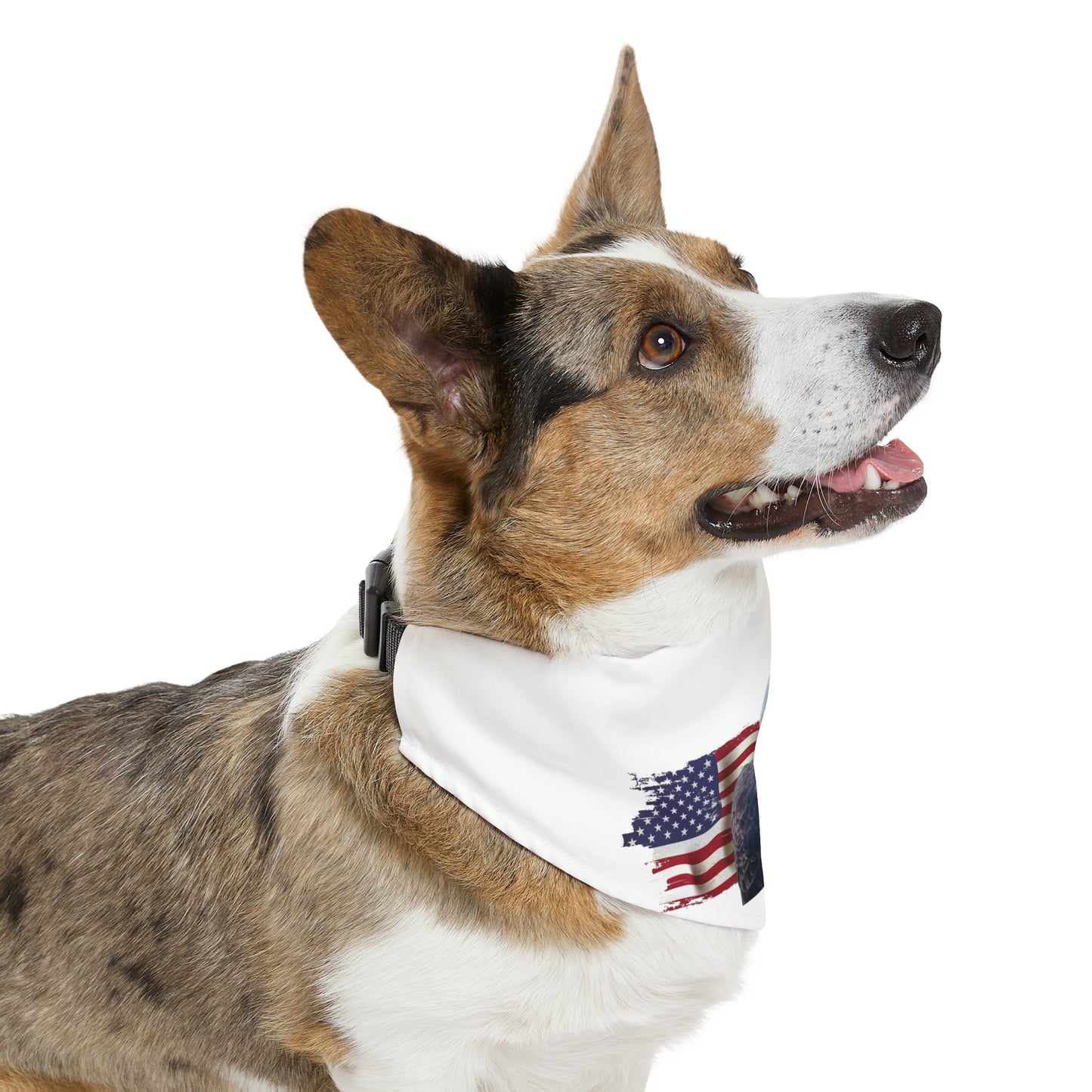 Pet Bandana Collar - American Flag and Eagle