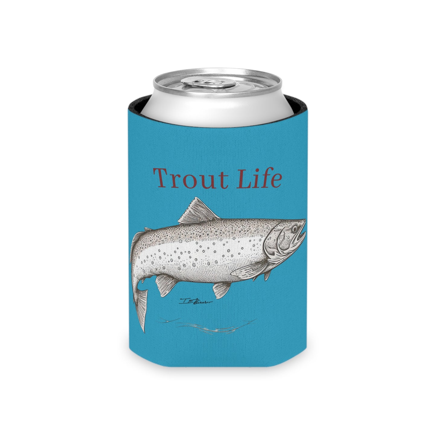 Trout Life Can Cooler