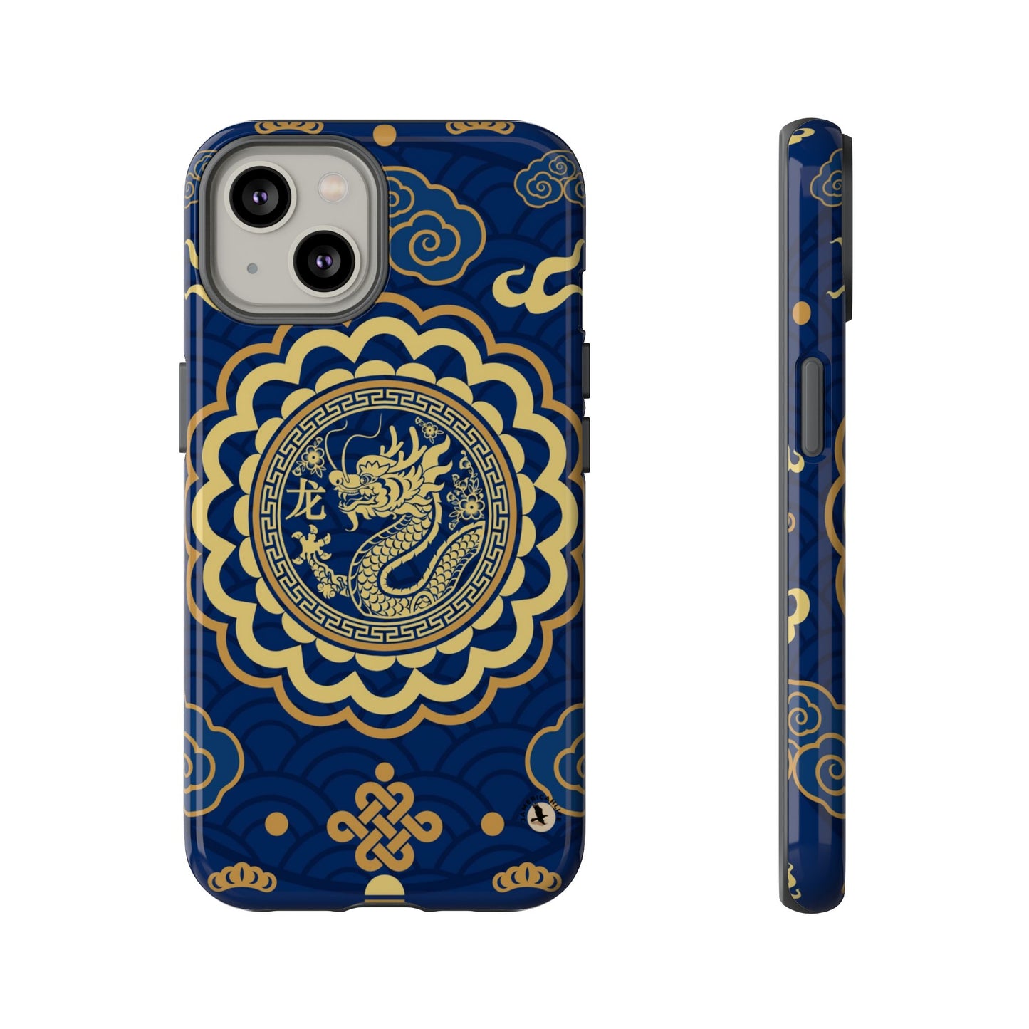 Year of the Dragon - Blue and Gold Dragon Phone Case