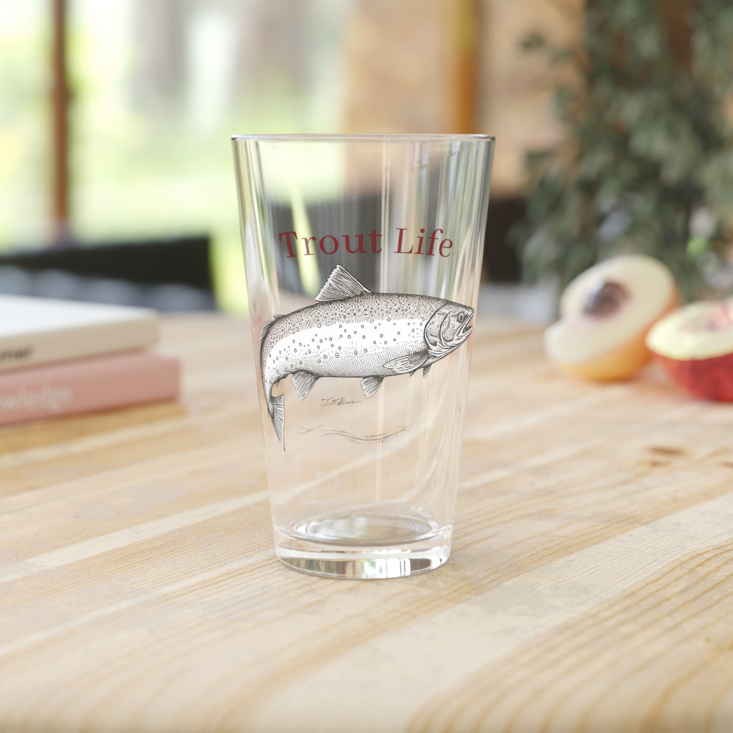 Trout Life (™) Pint Glass  (16oz)