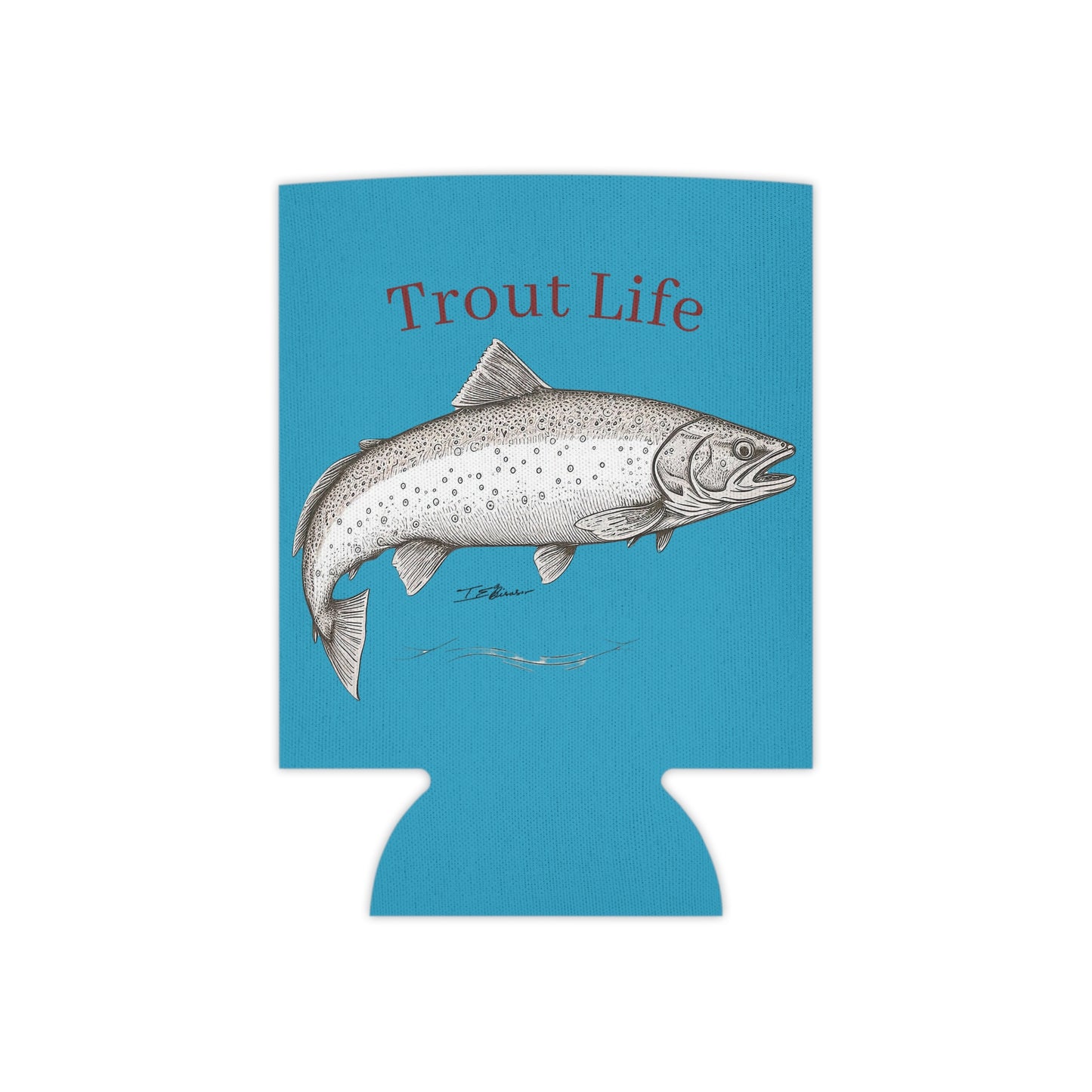 Trout Life Can Cooler