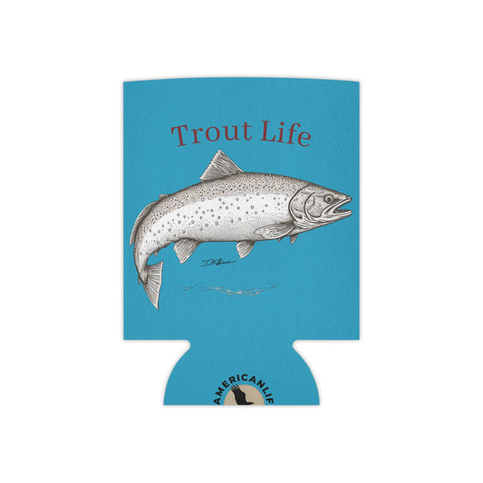 Trout Life Can Cooler