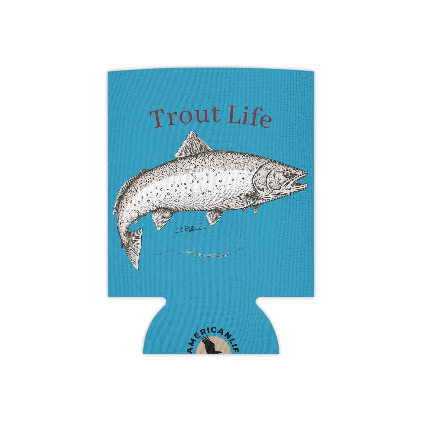 Trout Life Can Cooler