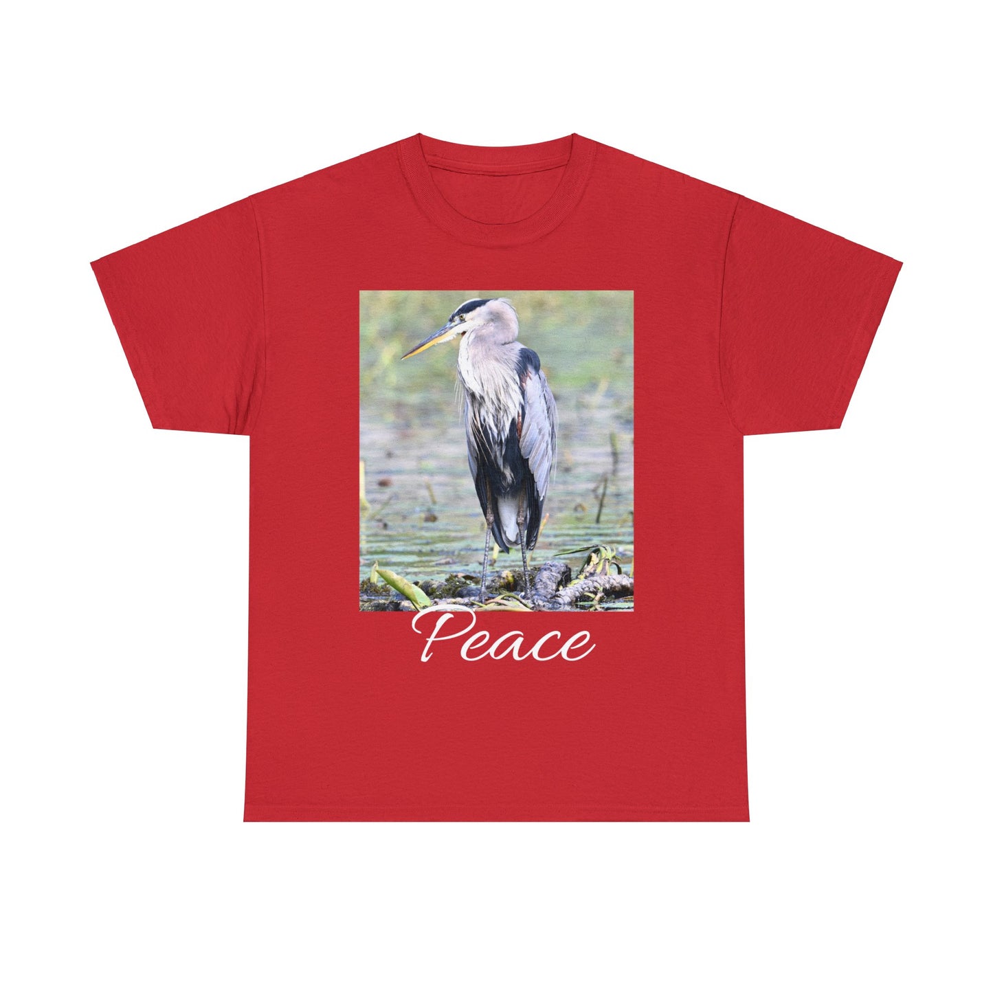 Blue Heron the Symbol of Peace T-shirt - Perfect Gift for Bird or Nature Lovers